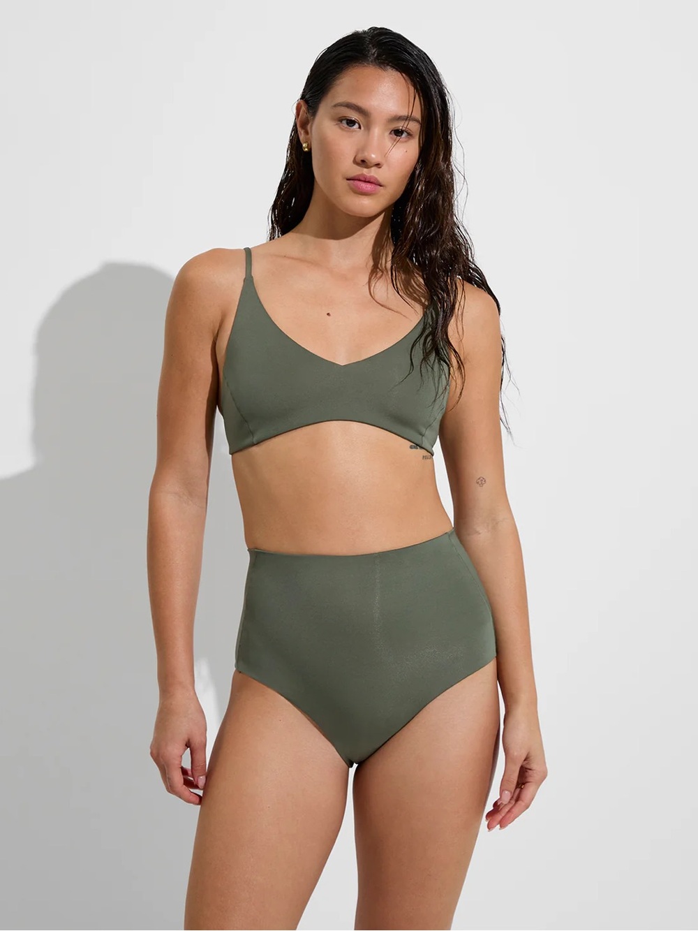 Left On Friday Sunday Bikini Top in Agave